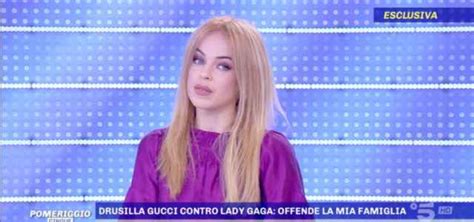 drusilla gucci pomeriggio 5|Drusilla Gucci contro il film con Lady Gaga .